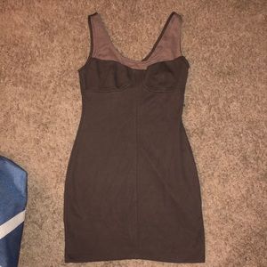 Brown tight dress